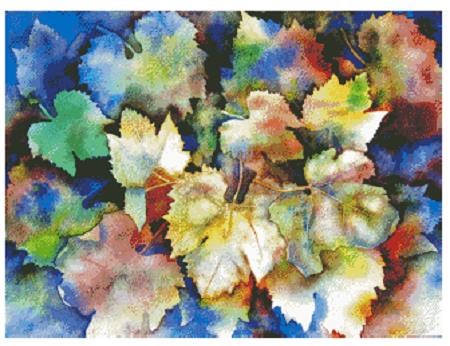 Watercolor Leaves / Fox Trails Needlework