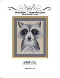 Woodland Critter -Raccoon Cross Stitch Pattern / StitchX Craft Designs
