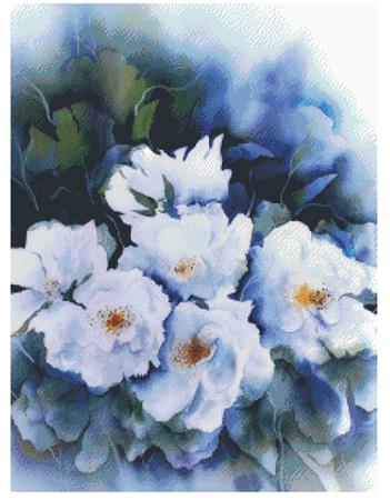 Watercolor Flowers / Fox Trails Needlework