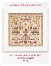 In The Garden of Holland - 1857 / Modern Folk Embroidery