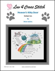 Heaven's Kitty Door - Multiple Cats / Luv 4 Cross Stitch