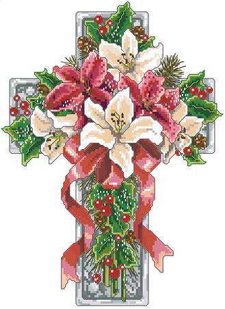 Winter Season Floral Cross / Kooler Design Studio