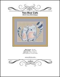 Two Blue Cats Cross Stitch Pattern / StitchX Craft Designs