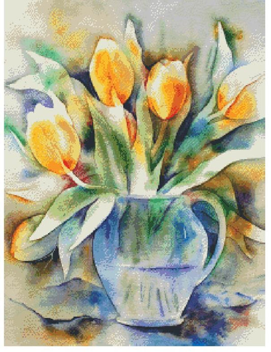Watercolor Tulips / Fox Trails Needlework