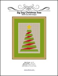 ZigZag Christmas Tree Cross Stitch Pattern / StitchX Craft Designs