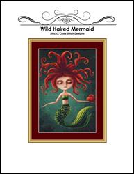 Wild Haired Mermaid Cross Stitch Pattern / StitchX Craft Designs