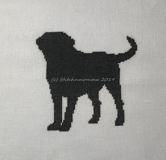 Dog Silhouette - Labrador Retriever / Stitchnmomma