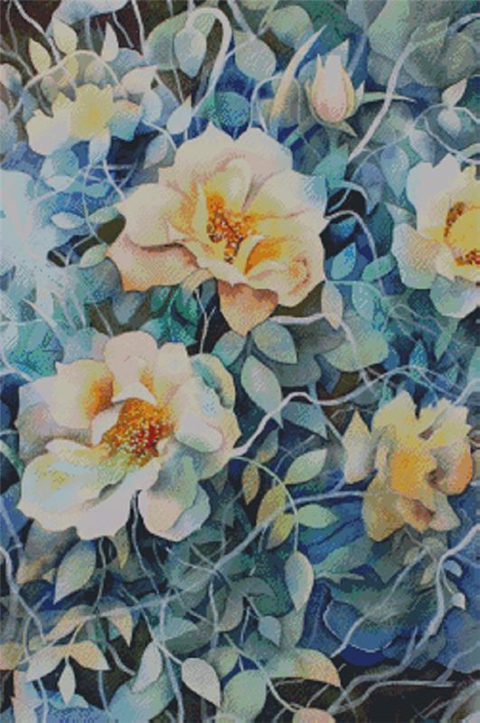 Watercolor Flowers 3 / Fox Trails Needlework