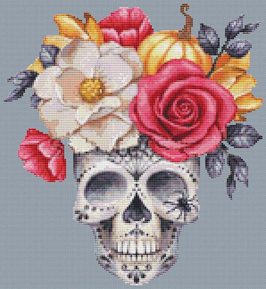 Floral Sugar Skull / Artists Alley