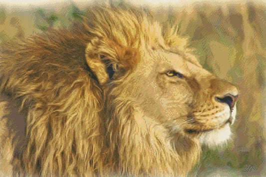 Lion Portrait / Fox Trails Needlework