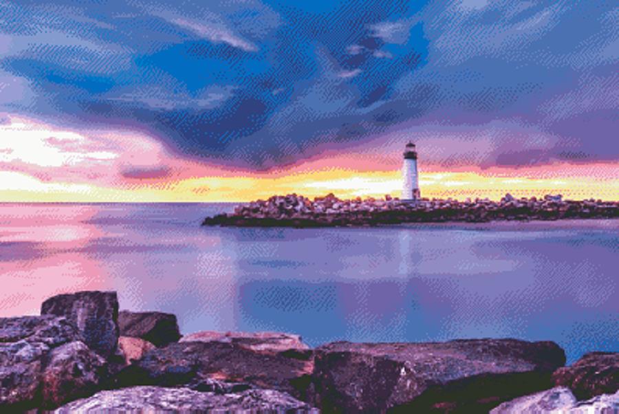 Santa Cruz Lighthouse / Fox Trails Needlework