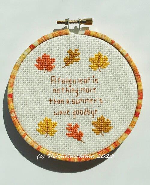 Magnificent Minis - Fallen Leaves / Stitchnmomma