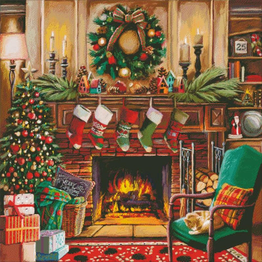 Fireside Christmas / Charting Creations