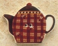 Teapot with Plaids & Bees / 43095 WI / Debbie Mumm