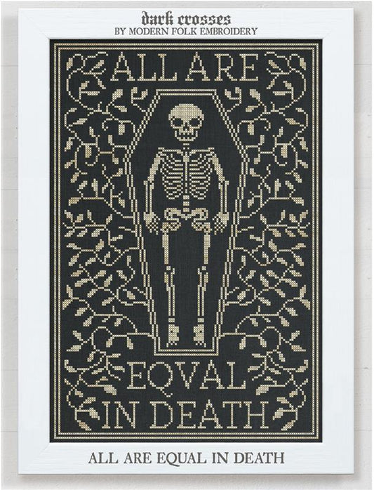 All Are Equal in Death / Modern Folk Embroidery