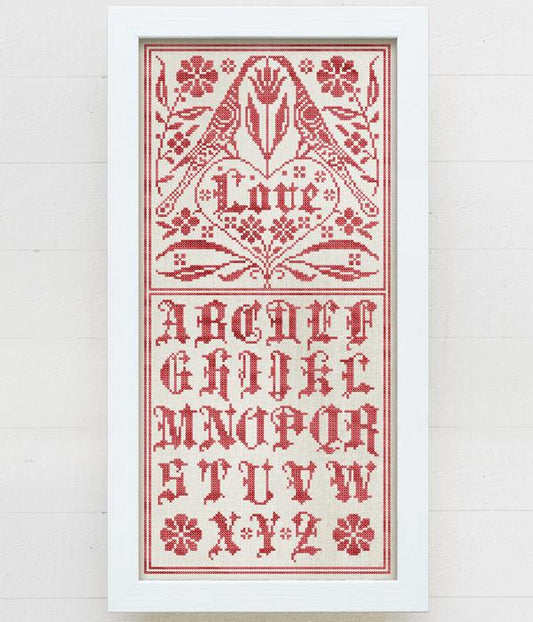 A Fraktur Love Sampler / Modern Folk Embroidery