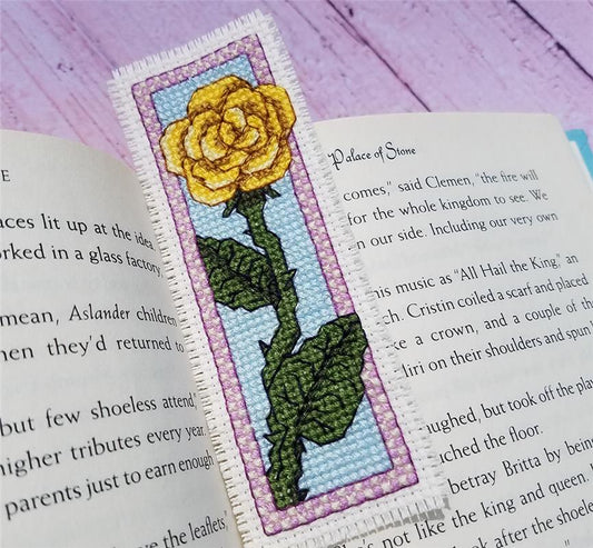 Yellow Rose Bookmark / Keb Studio Creations