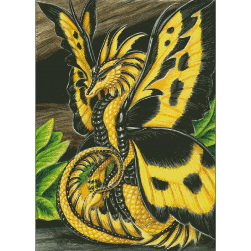 Yellow Poison Dragon Fly / Charting Creations