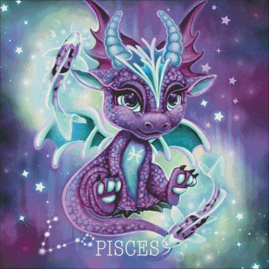 Zodiac Lil Dragonz Pisces / Charting Creations