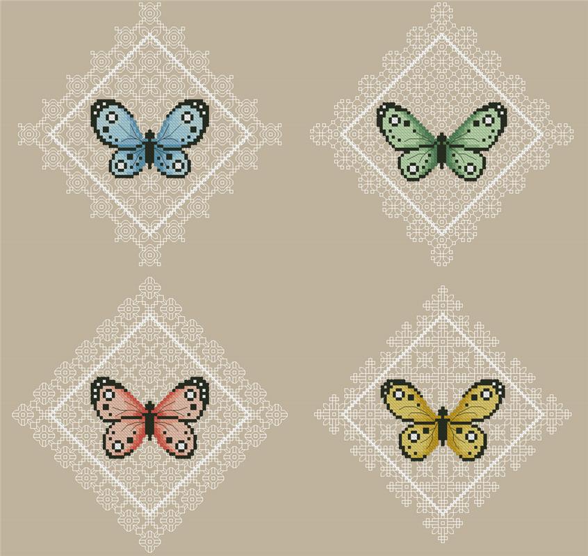 Butterflies And Lace / Kitty & Me Designs