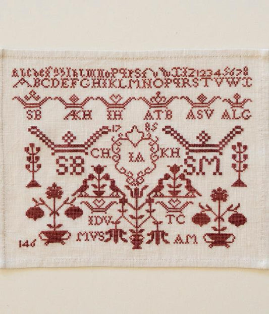 Antje Meester 1785 - An Amsterdam Orphanage Sampler / Modern Folk Embroidery