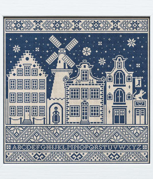 Winter in the City / Modern Folk Embroidery