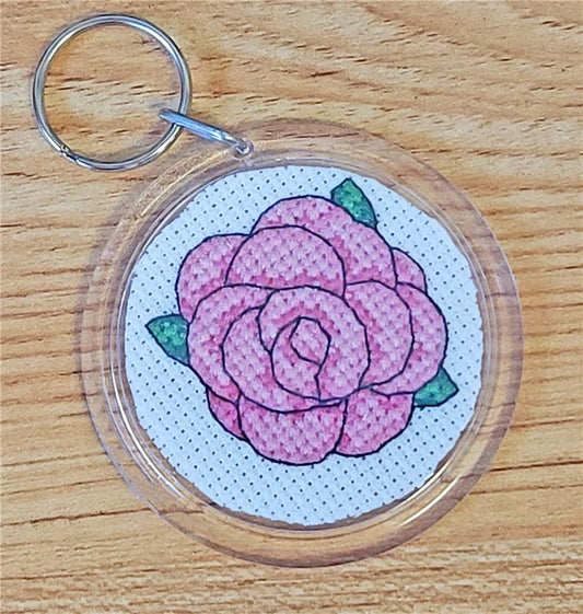 Rose - PINK for Keychain Kits / Rogue Stitchery