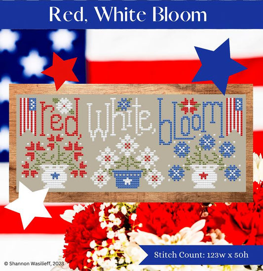Red, White Bloom / Shannon Christine Designs