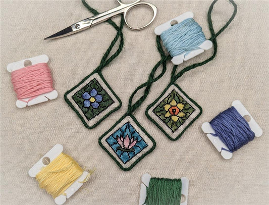 Stained Glass Flower Fobs / Keb Studio Creations