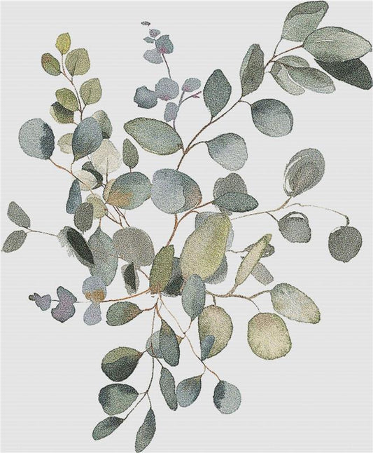 Watercolour Eucalyptus Arrangement I / X Squared Cross Stitch / 49008
