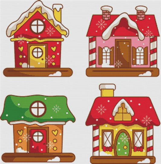 Gingerbread Houses / X Squared Cross Stitch / 49145