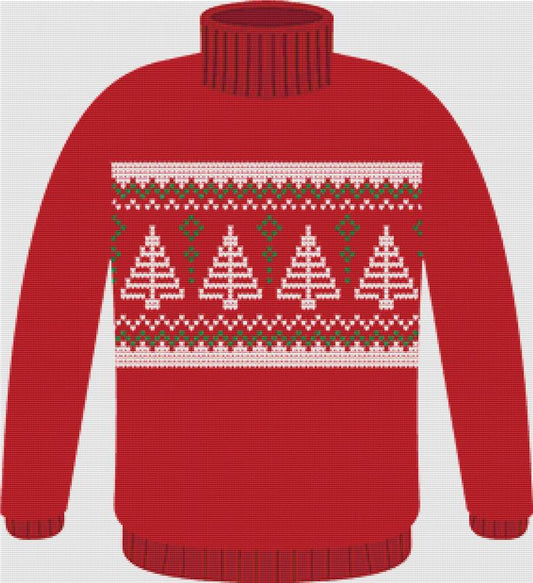 Ugly Christmas Sweater / X Squared Cross Stitch / 49150