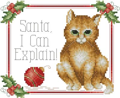 Santa I Can Explain / Kitty & Me Designs