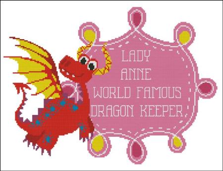 World Famous Dragon Keeper Girl (Customizable) / PinoyStitch