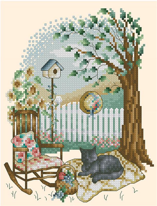 Four Seasons Cats Summer Nap / Kitty & Me Designs