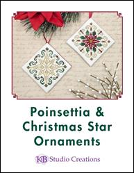Poinsettia and Christmas Star Ornaments / Keb Studio Creations / Pattern
