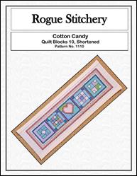 QB10 Cotton Candy Bookmark / Rogue Stitchery