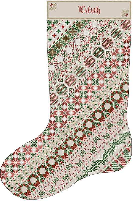 Twisted Christmas Stocking / Northern Expressions Needlework