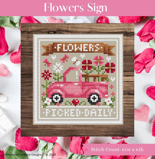 Flowers Sign / Shannon Christine Designs