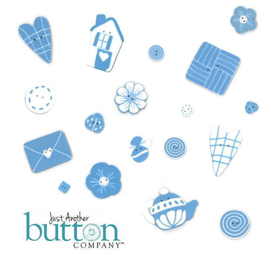 Blue & White Collection (includes free chart) / Just Another Button Company