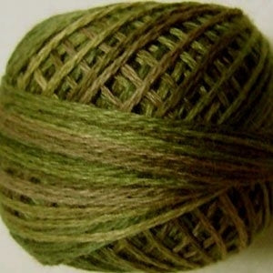 Green Olives / 5VA519 Pearl Cotton Size 5 Balls