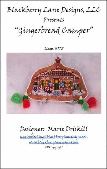 Gingerbread Camper Ornament / Blackberry Lane Designs
