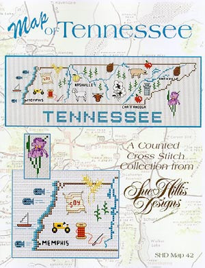 Tennessee Map / Sue Hillis Designs