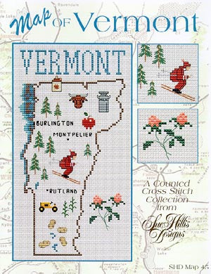 Vermont Map / Sue Hillis Designs