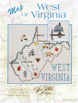 West Virginia Map / Sue Hillis Designs