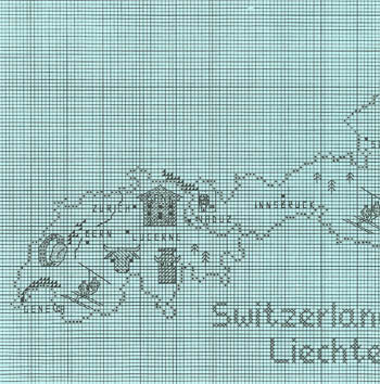 Switzerland/Austria Map / Sue Hillis Designs