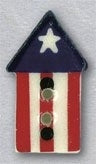 Patriotic Birdhouse With Star  / 86322 WI / Mill Hill
