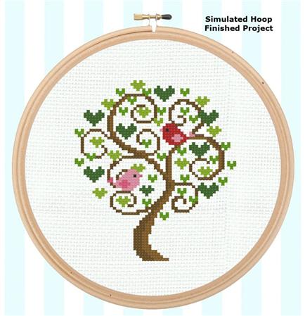 Tree of Love (2 Birds in a Tree) / PinoyStitch