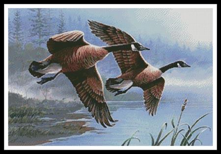 Geese on the Wing - #11263-PFLD / Artecy Cross Stitch
