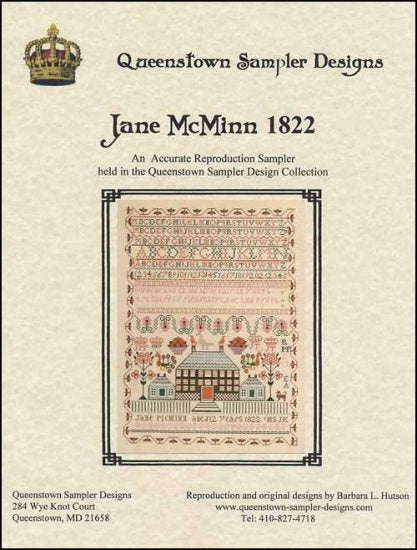 Jane McMinn 1822 / Queenstown Sampler Designs
